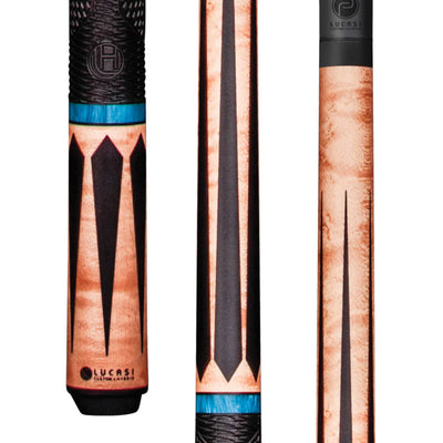 Lucasi Pinnacle Birdseye Maple/Black Cue with Advanced Carbon Fiber Shaft - Korvel