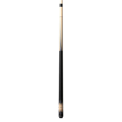 Premium Natural Maple Cue with Blue Stone Inlay & Black Linen Grip - 19oz - Korvel