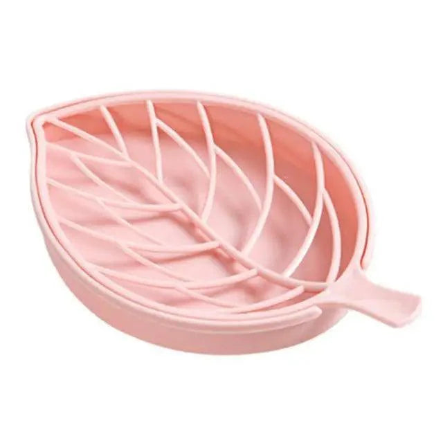Porte-savon élégant en forme de feuille pour salle de bain et cuisine