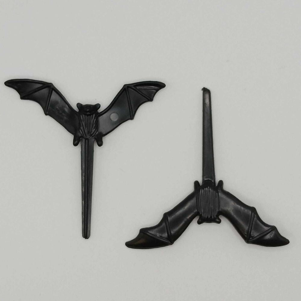 Toppers de Cupcake de Murciélago Negro de Oasis Supply para Halloween con Tatuajes de Bonificación