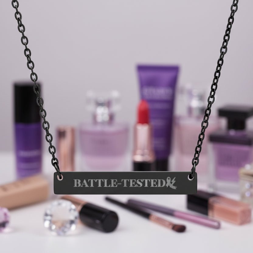 Battle-Tested Epilepsy Awareness Bar Necklace