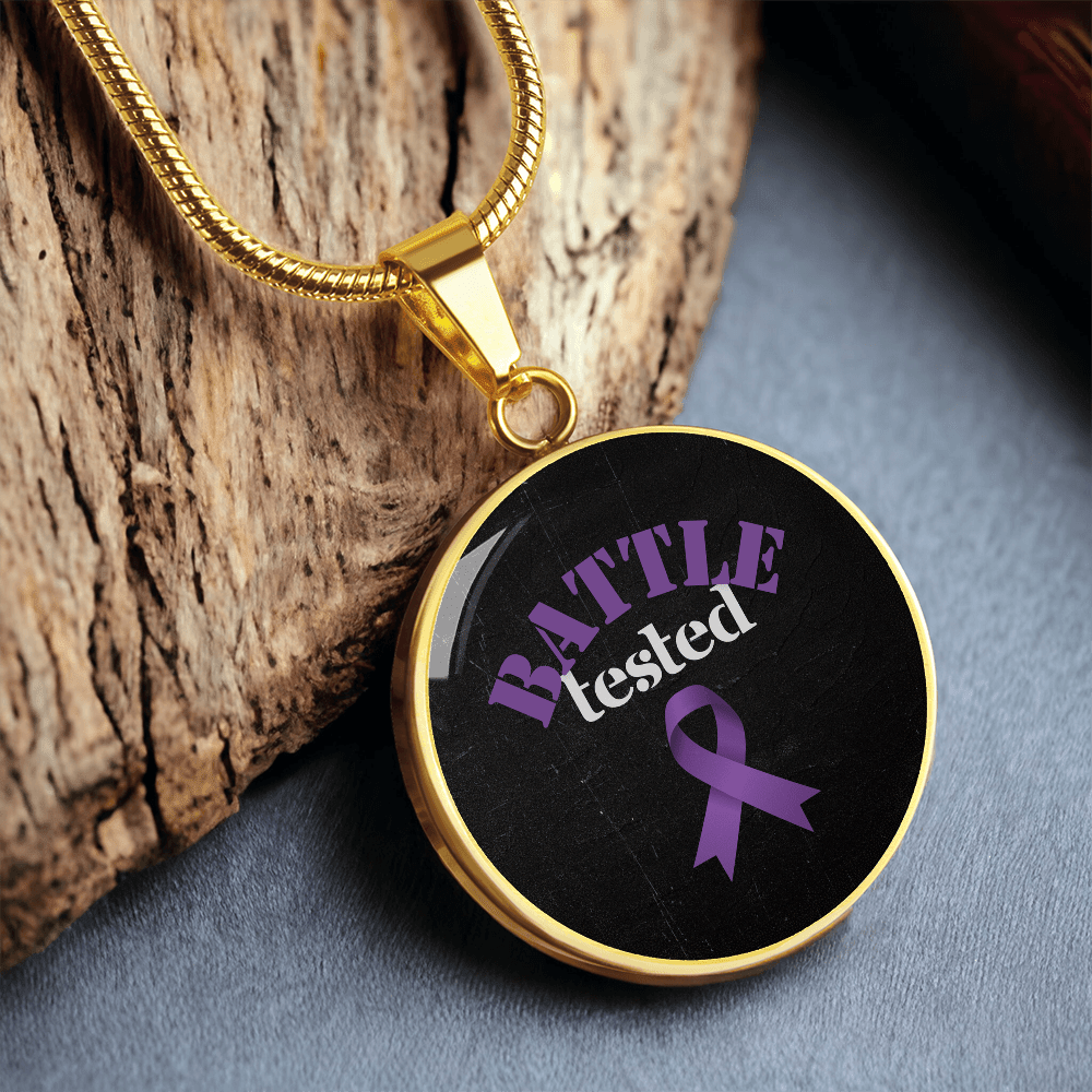 Pendentif en Cercle de Sensibilisation à l'Épilepsie Éprouvé au Combat