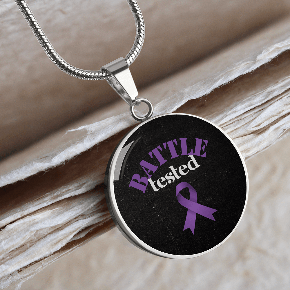 Pendentif en Cercle de Sensibilisation à l'Épilepsie Éprouvé au Combat