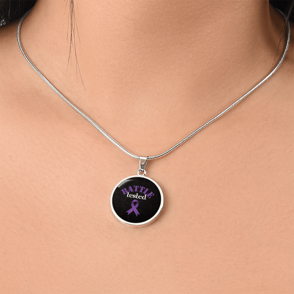 Pendentif en Cercle de Sensibilisation à l'Épilepsie Éprouvé au Combat