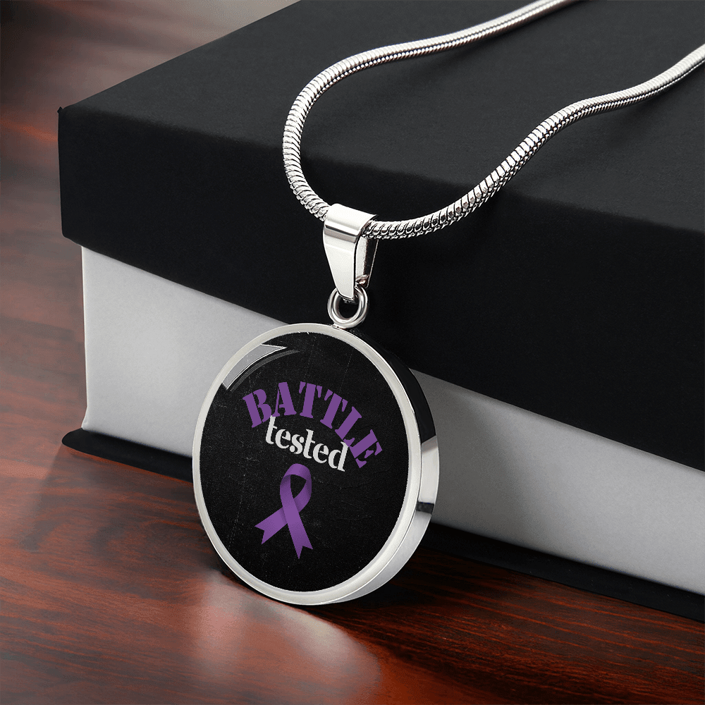 Pendentif en Cercle de Sensibilisation à l'Épilepsie Éprouvé au Combat