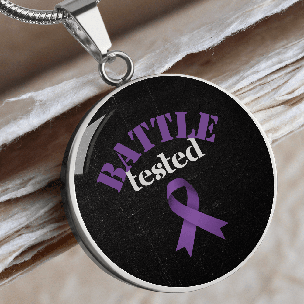 Pendentif en Cercle de Sensibilisation à l'Épilepsie Éprouvé au Combat
