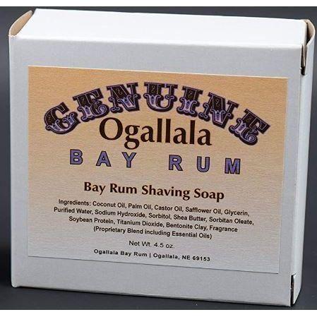 Ogallala Bay Rum Shaving Soap - 4.5 Oz Premium Bar
