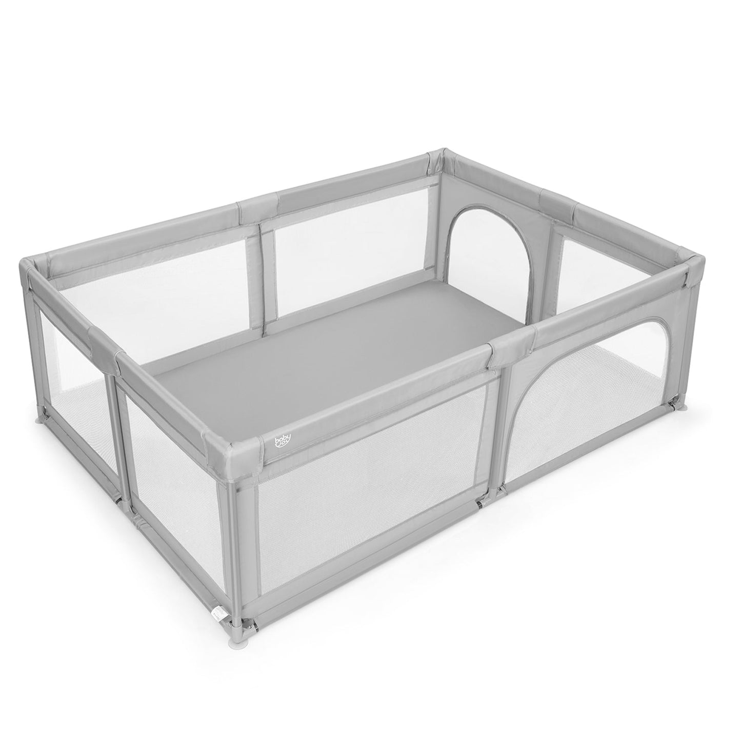 Barrière de sécurité pour bébé extra-large avec 50 balles océaniques - Gris