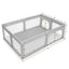 Barrière de sécurité pour bébé extra-large avec 50 balles océaniques - Gris