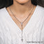Elegant Sterling Silver Rosary Necklace with Fine Beads