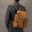 Casual Retro Crazy Horse Leather Travel Backpack