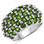Bague en argent sterling avec chrome diopside véritable de 5,04 carats