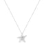 Pendentif en étoile de mer en argent sterling .925 avec accent en diamant - 18"