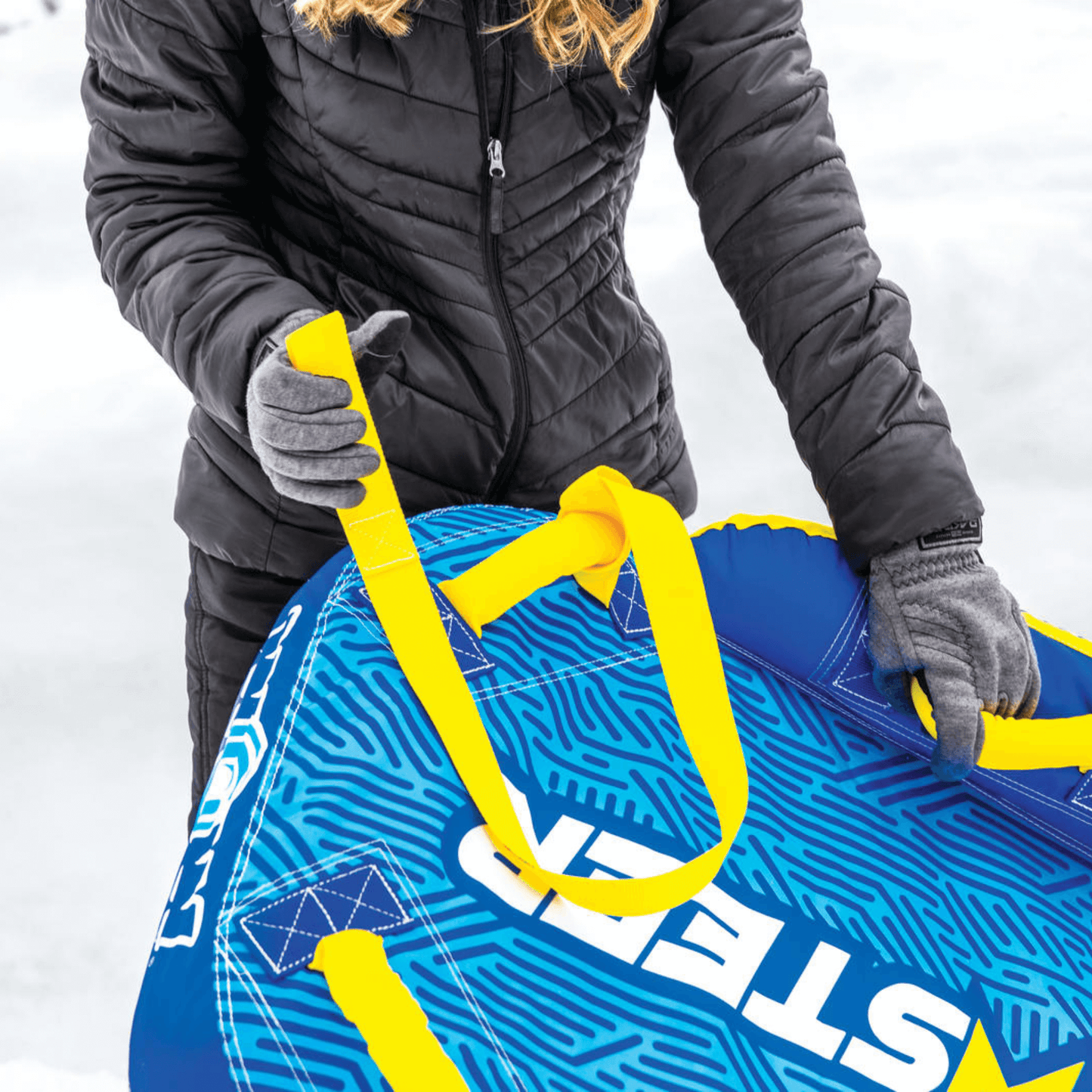 WOW Sports SnowSteer Snow Sled - Ultimate Winter Fun