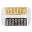 Bague en diamant champagne et jaune de 0,63 carat en argent sterling
