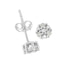 Pendientes de Stud de Diamante Trío de Plata Esterlina .925