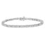 .925 Pulsera de Tenis de Diamantes de Plata Esterlina