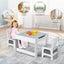 Juego de Mesa y Sillas para Niños con Almacenamiento y Pizarra