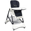 Gbruno A-Shaped High Chair with Lockable Wheels - Navy