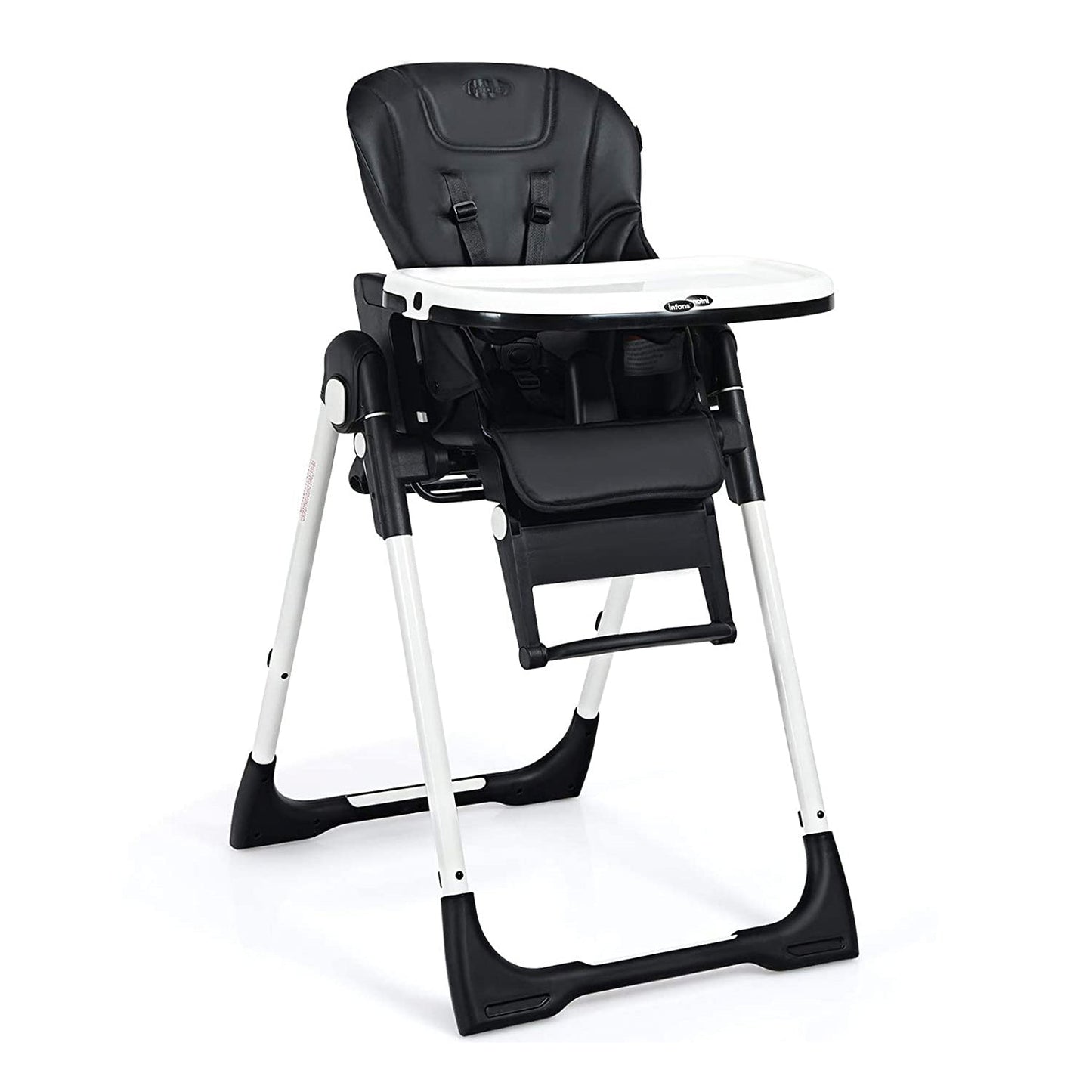 Silla alta ajustable 4 en 1 y asiento elevador - Negro