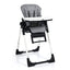 Chaise haute rehausseur ajustable 4 en 1 - Gris