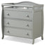 Premium Baby Changing Table with 3 Drawers - Gray