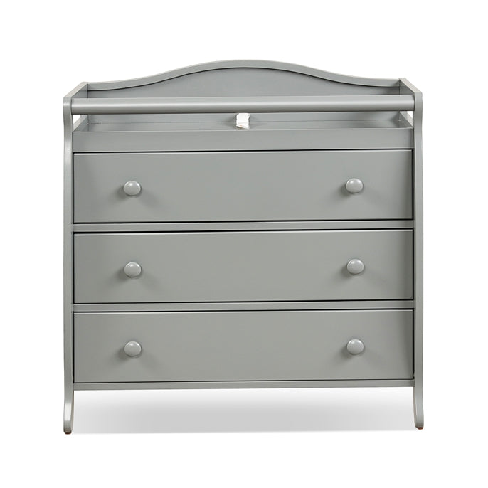 Premium Baby Changing Table with 3 Drawers - Gray