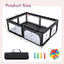 Portable Baby Playpen with Ocean Balls - 81 x 59 Inch