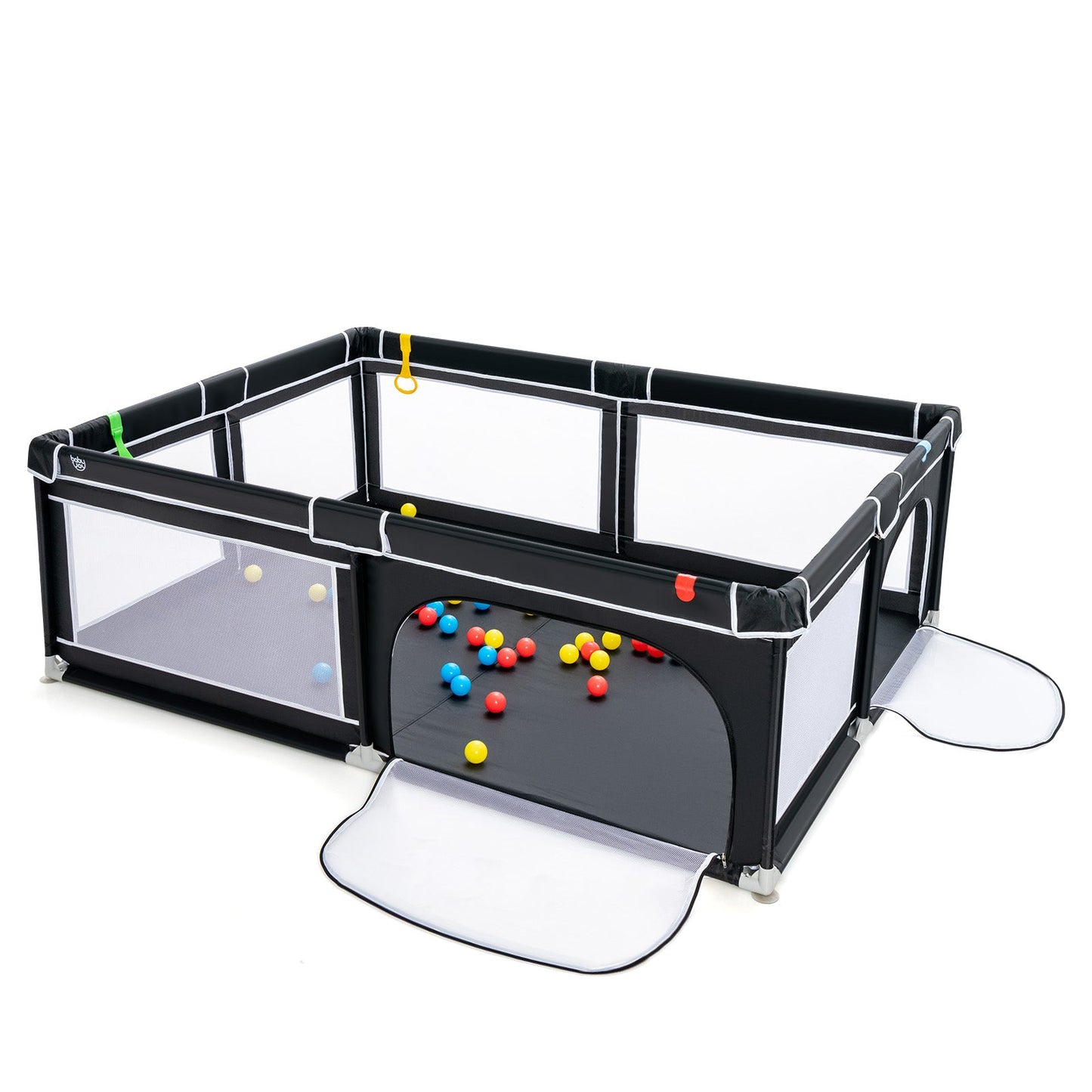 Portable Baby Playpen with Ocean Balls - 81 x 59 Inch
