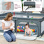 Portable Extra-Large Safety Baby Playpen with Ocean Balls - Gray