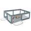 Portable Extra-Large Safety Baby Playpen with Ocean Balls - Gray