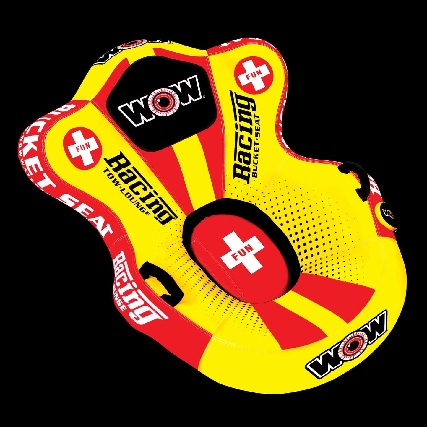 WOW Sports Bucket Seat Towable Water Tube & Lounge Chair