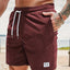 Lace-up Drawstring Corduroy Jogger Shorts for Men