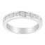 Bague demi-éternité en diamant certifié IGI de 1,0 Cttw en or blanc 18K