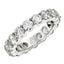 Round Cut Lab Grown Diamond Eternity Ring in 14k White Gold
