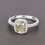 Bague de fiançailles en diamant jaune clair de 2,05 carats certifiée IGI