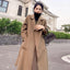 Abrigo de Cashmere Doble Cara de Longitud Media para Mujeres