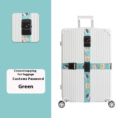 Password Lock Safety Belt for Luggage