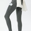 Pantalons de sport longs taille haute slim fit grande taille avec poches