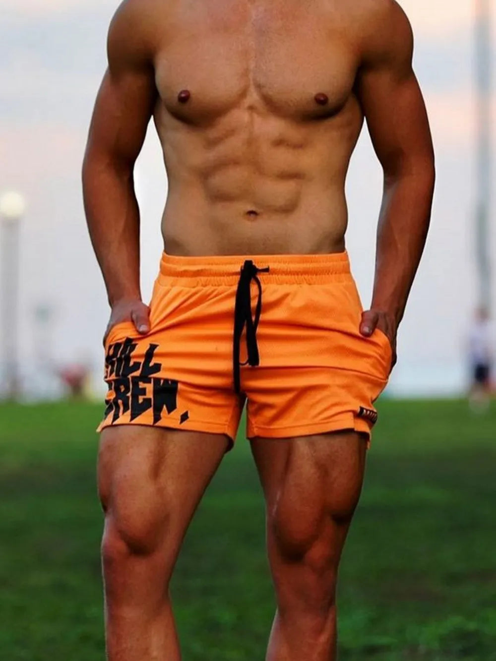 Pantalones Cortos Activos de Talla Grande para Hombre con Cinta Ajustable