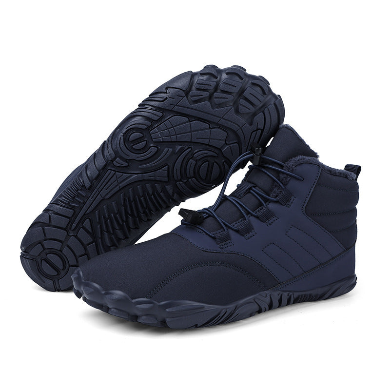 Bottes de neige pour hommes imperméables et doublées en polaire