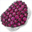 3.53 Carat Genuine Ruby .925 Sterling Silver Engagement Ring