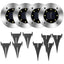 4-Pack Solar Ground Lights for Pathway and Patio