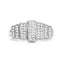 14K White Gold Plated 0.26 Carat Genuine Diamond Ring