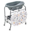 Mesa de Cambio Portátil para Bebés con Almacenamiento - Gris