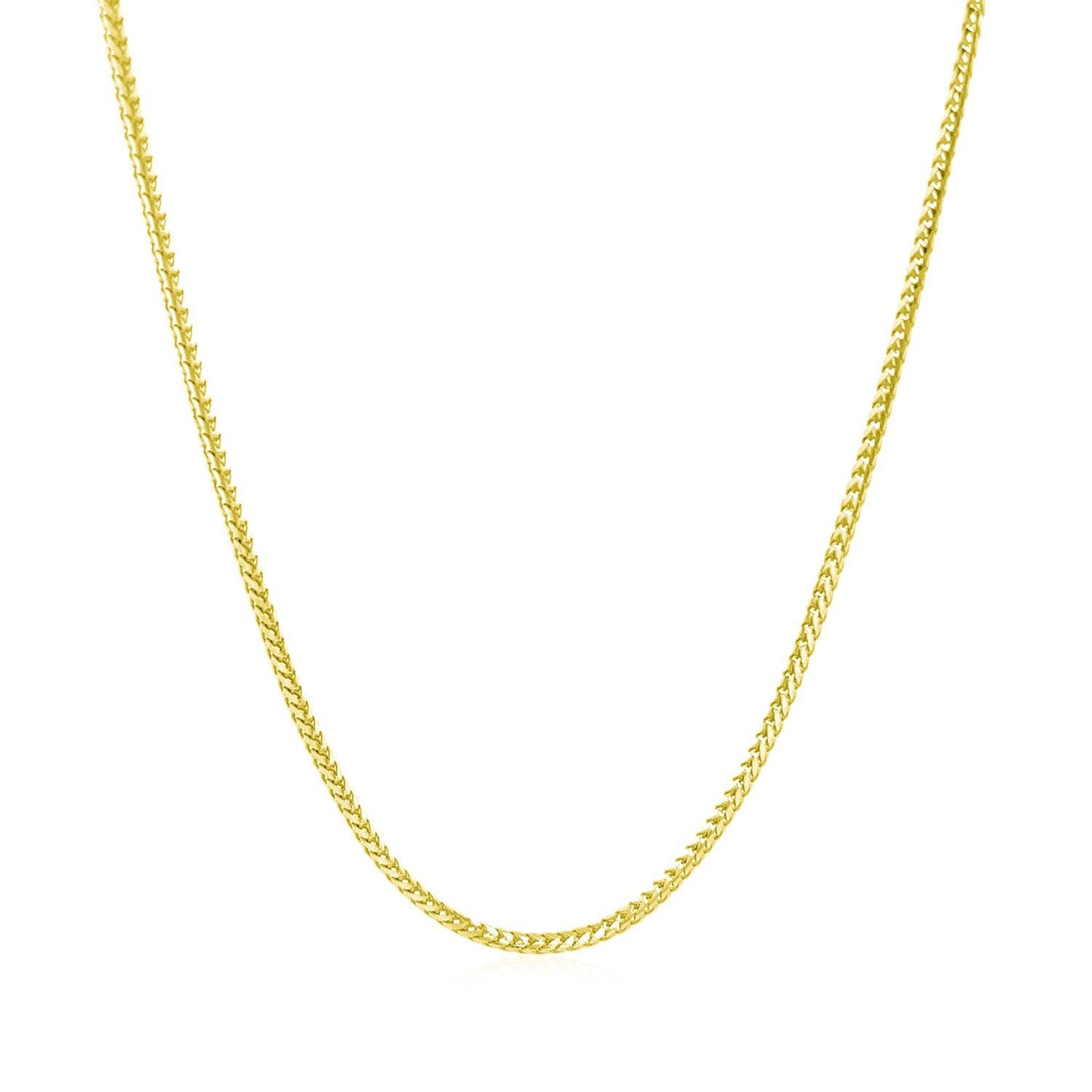 Cadena Franco de Oro Amarillo de 14k - 1.2mm Elegancia