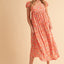 Vestido Midi Floral Elegante con Espalda Descubierta para Mujeres