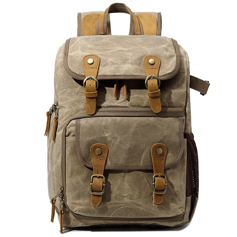 Kalier Waterproof Canvas Camera Backpack for DSLR