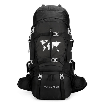 Climbing Bag, Professional Outdoor Large Capacity Backpack, Men's And Women's Hiking Off-road Backpack With Bracket, Travel Camping Backpack - Korvel