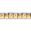 Bracelet en argent sterling de 8,25 carats en citrine véritable